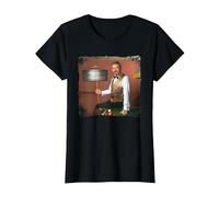 TV Times Snooker Player John Virgo from The Big Break T-Shirt, Women, Black, Medium