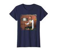 TV Times Snooker Player John Virgo from The Big Break T-Shirt, Women, Navy Blue, Small