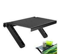 TV Top Shelf, 16x33cm ABS TV Shelf for Cable Box, Adjustable Wide Panel Shelf Mounting Bracket for Streaming Devices, Router, Dvd, Game Console