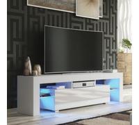 Tv Unit 160Cm Sideboard Cabinet Cupboard Tv Stand Living Room High Gloss Doors - White