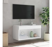TV Unit Cabinet Floating TV Stand Media Entertainment Centre with LED Lights