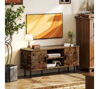 TV Unit Cabinet for TVs up to 55 Inches with Storage Shelves HOMCOM Brown One Size