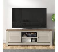 TV Unit Media Entertainment Stand Cabinet Display Shelves Storage Light Grey