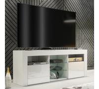 Tv Unit Pulse 145Cm - White With Gloss Doors