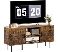 HOMCOM TV Unit for Living Room - TV Stand - Rustic Brown | TJ Hughes