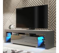 Tv Unit 160Cm Sideboard Cabinet Cupboard Tv Stand Living Room High Gloss Doors -Dark Grey