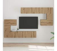 TV Units Wall-mounted 4 pcs Artisan Oak Engineered wood