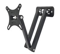 TV Wall Bracket 10-26 Inch - Tilt & Swivel TV Wall Mount with Articulating Arm for LCD, LED, Plasma, Flat & Curved TVs - Super Strong Mount Holds Up to 30kg / 22lbs, VESA 100x100mm