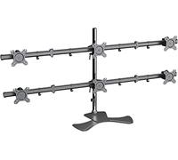 TV Wall Bracket 6 Monitors Desk Mount Bracket, Six Monitor Arm With Full Articulation Mount Fits 15-27 Inch Monitors, Holds 6 Screens TV Stand