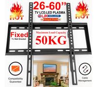 TV Wall Bracket Mount For 26 32 37 40 42 50 55 60 Upto 62" Inch Plasma LCD LED
