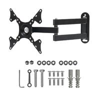 TV Wall Bracket Mount for Most 14-32 inch,Swivels Tilts Wall Mount for LED, LCD, OLED Flat Screen Flat & Curved TV,VESA 75x75-100x100mm up to 13kg