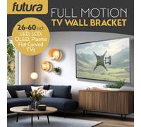 TV Wall Bracket Mount Swivel Tilt 26 32 40 42 46 50 55 60" Full Motion Black