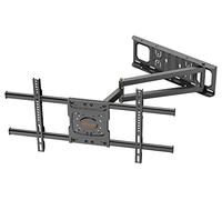TV Wall Bracket Mount WHYFONE Long Reach TV Wall Bracket with 650mm Smooth Extension, Swivel Tilt Extend Corner TV Wall Mount Bracket for 32-70 Inch Flat & Curved TVs up to 35kg, max. VESA 600x400mm