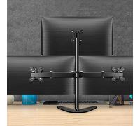 TV Wall Bracket Triple Monitor Stand, 3 Monitor Desk Mount For Three Max 27 Inch Computer Screen, Three Heavy Duty Full Motion Adjustable Arms TV Stand