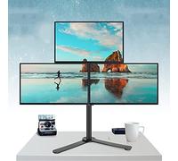 TV Wall Bracket Triple Monitor Stand Mount, Three Heavy Duty Full Motion Adjustable Arms With Metal Base, For Three Max 27 Inch Computer Screen TV Stand