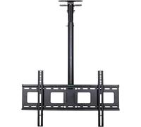 TV Wall Bracket TV Ceiling Mount Bracket,Adjustable Height 360 ° Rotation Tilting,For Flat Panel LCD Plasma TVs,Fits Up To 40-70 Inch TVs,132 Pound Capacity,Black TV Stan