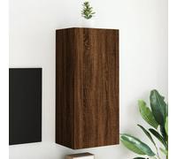 vidaXL TV Wall Cabinet Brown Oak 40.5x30x90 cm Engineered Wood