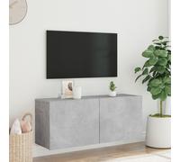 TV Wall Cabinet Floating TV Unit Stand Media Storage Cabinet Engineered Wood
