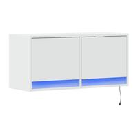 TV Wall Cabinet with LED Floating TV Wall Unit Floating TV Cabinet vidaXL
