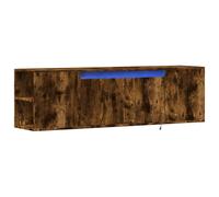 TV Wall Cabinet with LED Lights TV Stand Floating Cabinet TV Wall Unit vidaXL