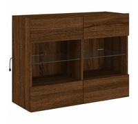 TV Wall Cabinets with LED Lights TV Wall Unit Storage Floating TV Unit vidaXL