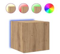 TV Wall Cabinets with LED Lights Wall Mounted TV Unit Floating TV Stand vidaXL