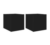 TV Wall Cabinets with LED Lights Wall Mounted TV Unit Floating TV Stand vidaXL