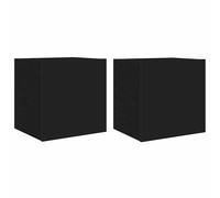 TV Wall Cabinets with LED Lights Wall Mounted TV Unit Floating TV Stand vidaXL