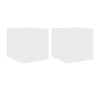 TV Wall Cabinets with LED Lights Wall Mounted TV Unit Floating TV Stand vidaXL