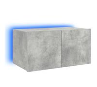 TV Wall Cabinets with LED Lights Wall Mounted TV Unit Floating TV Stand vidaXL