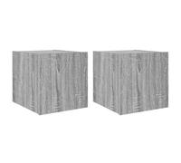 TV Wall Cabinets with LED Lights Wall Mounted TV Unit Floating TV Stand vidaXL