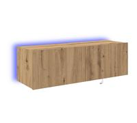 TV Wall Cabinets with LED Lights Wall Mounted TV Unit Floating TV Stand vidaXL