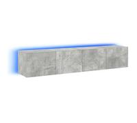 TV Wall Cabinets with LED Lights Wall Mounted TV Unit Floating TV Stand vidaXL
