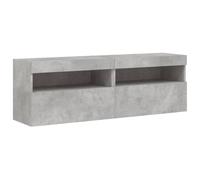 TV Wall Cabinets with LED Lights Wall Mounted TV Unit Floating TV Stand vidaXL