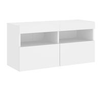 TV Wall Cabinets with LED Lights Wall Mounted TV Unit Floating TV Stand vidaXL