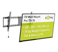 TV Wall Mount 43“-100”, Tiltable 12°, VESA 800x400, up to 70 kg