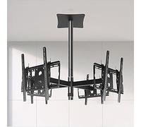 TV Wall Mount, Adjustable 4-Sided Ceiling Bracket, Tiltable & Swivel, Fits Most 32-55 Inch LCD TVs, Heavy-Duty Design for Optimal Viewing Experience