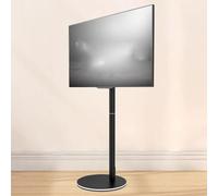 TV Wall Mount and Floor Stand with Swivel and LED Lights - Universal LCD TV Bracket with Cable Management for Home Entertainment Setup