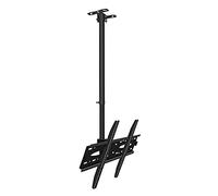 TV Wall Mount Bracket Adjustable Ceiling Mount for 40-70 Inch LED Displays, Heavy-Duty Support up to 110 lbs, Tilting & Swiveling Design