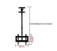TV Wall Mount Bracket, Ceiling Mount for 17-32 inch LED Displays, Supports up to 30kg, Easy Installation, Adjustable Angle, Compatible with Most TVs