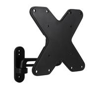 TV Wall Mount Bracket Tilt Swivel Arm 17"-37" Rotate LCD Plasma Steel Black
