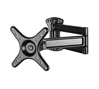 TV Wall Mount, Fixed Ultra Slim Bracket for 10-27 Inch LED LCD Plasma Full HD TVs, Max VESA 100x100, Supports Up to 10kg