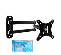 TV Wall Mount - Rotatable and Telescopic 14-27 Inch Stainless Steel Adjustable Angle Tilt Horizontal Vertical Secure Mounting with Wall Clearance 3-40cm Sturdy and Durable Fixing