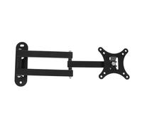 TV Wall Mount - Stainless Steel, 15.75 Inches, TV Bracket, TVe Wall Bracket | Adjustable Swivel Arm, Heavy Duty Support For 14-27 Inch LCD Screens In Living Room, Bedroom, Office Use