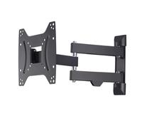 TV wall mount swivel, tiltable (19 - 48 inch TV mount for TVs up to 20 kg, max VESA 200x200, extendable TV wall bracket including Fischer plug & drill