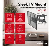 TV Wall Mount TV Mount Black 32-70'' 40 kg Maclean