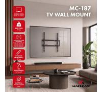 TV Wall Mount TV Mount Black 32-75'' 45 kg VESA 400x400 Maclean