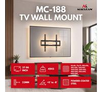 TV Wall Mount TV Mount Black 37-86'' 45 kg VESA 600x400 Maclean