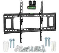 TV Wall Mount, Ultra Strong Adjustable Tilt TV Bracket, Heavy Duty 32-70 Inch 50KG Wall Mount with Wall Fixing Kit for Flat Curved Screen LCD, LED and Monitor