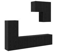 vidaXL 5 Piece TV Wall Units Concrete Grey Engineered Wood
